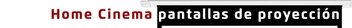 Pantallas de proyección
