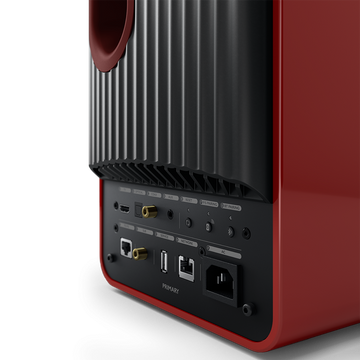 KEF LS50 Wireless II rojo conexiones