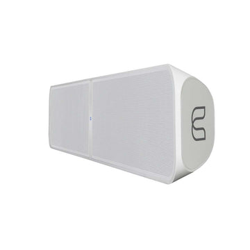Bluesound PULSE SOUNDBAR+ perfil blanco izquierda