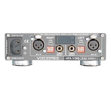 Vioelectric HPA V280 conexiones plata